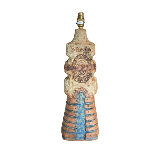 Brutalist Stoneware Table Lamp by Bernard Rooke, 2000 For Sale - Image 12 of 12
