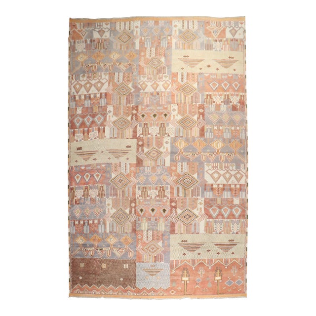 Vintage Oversize Moroccan Rug For Sale