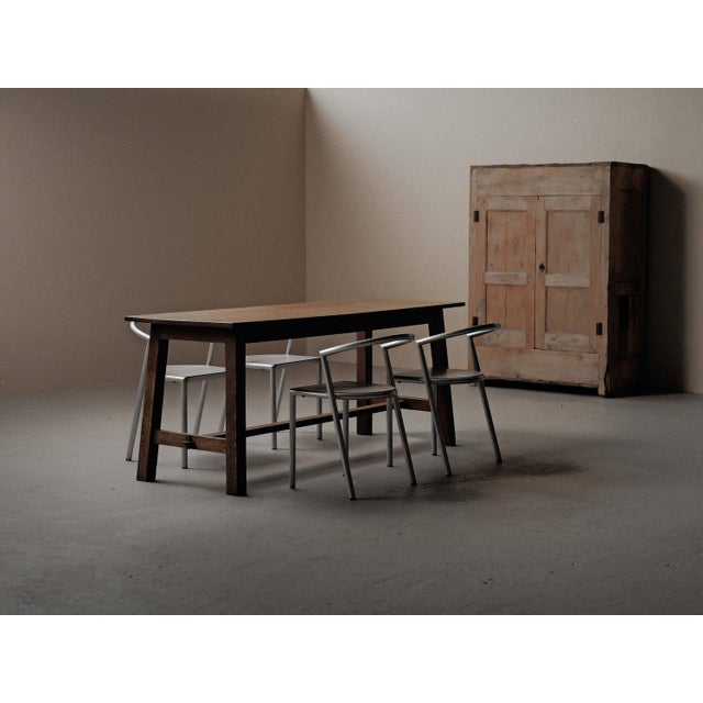 1960s Handcrafted Oak Table, France, 1960 For Sale - Image 5 of 12