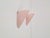 Vintage Triangular Conical Wall Sconces in Pink Frosted Glass from Lumal-It, 1990s, Set of 2 For Sale - Image 4 of 9