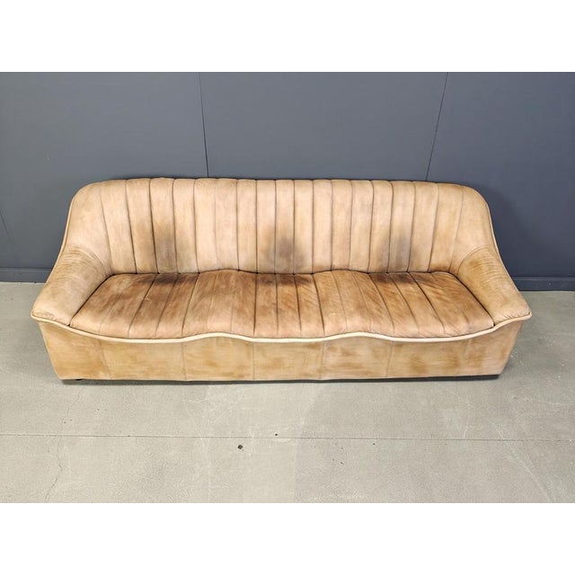 Vintage Leather Sofa Set, 1960s, Set of 3 For Sale - Image 10 of 17