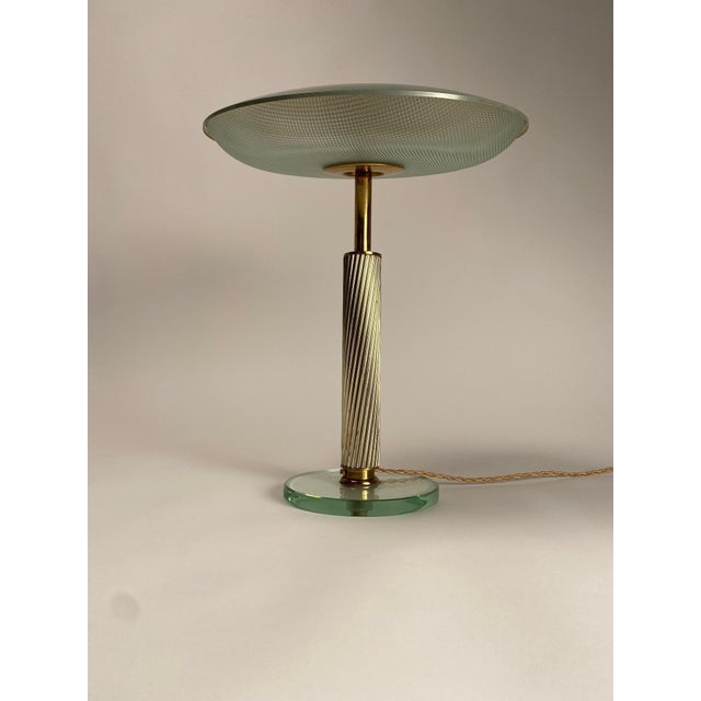 Vintage Italian Table Lamp by Pietro Chiesa for Fontana Arte, 1940s For Sale - Image 11 of 16