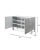 Industrial Lifestyle by JY Context Credenza in Washed Gray Ash For Sale - Image 3 of 8