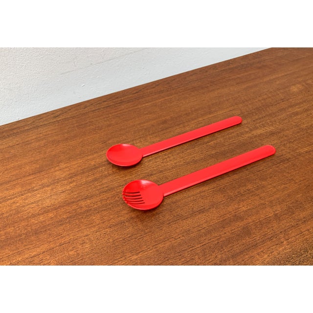 Postmodern Minimalist Swiss Salad Servers, Set of 2 For Sale - Image 5 of 17