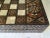 Wood Vintage 1970s Moroccan Inlaid Mosaic Inlaid Backgammon and Chess Box For Sale - Image 7 of 13