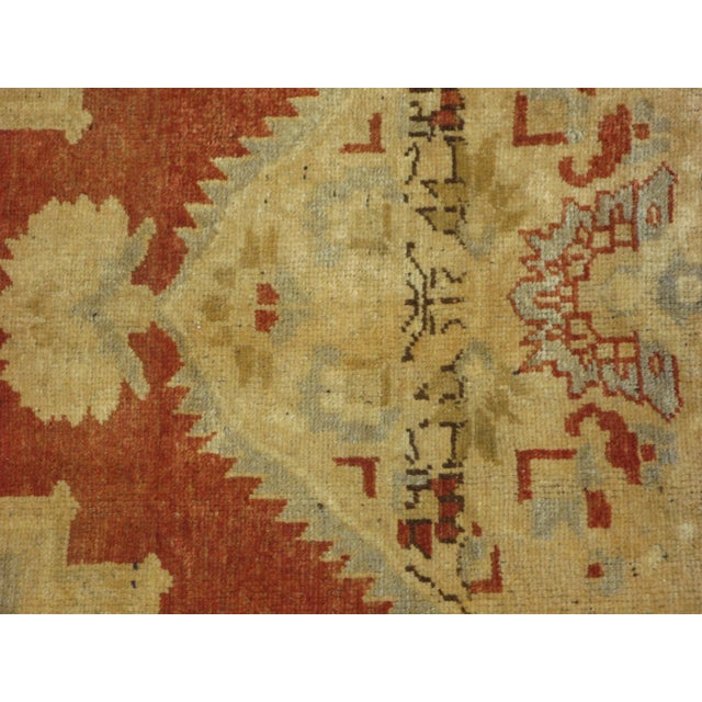 Mid 20th Century Turkish Oushak Rug-6'5" X 9'11" For Sale In Chicago - Image 6 of 10