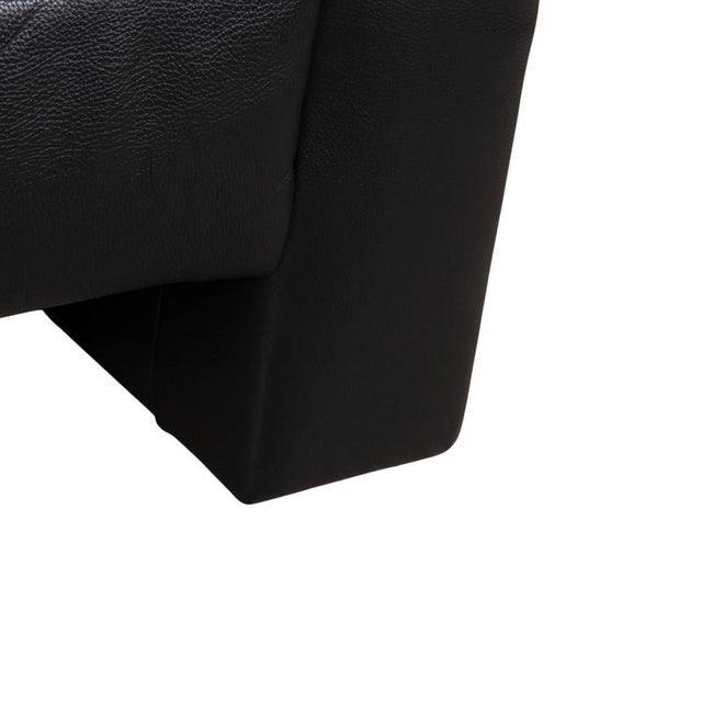 Black Leather Three-Seater Sofa from Koinor For Sale - Image 4 of 13