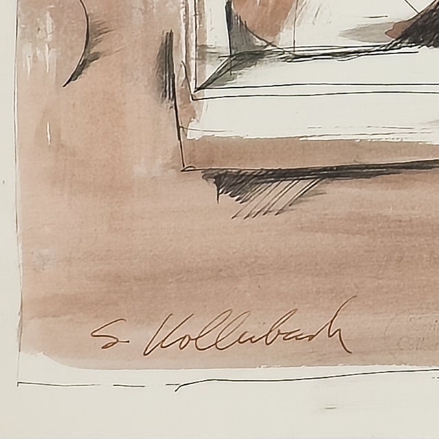 Paint Woman in Window - Serge Hollerbach, C. 1972 For Sale - Image 7 of 7