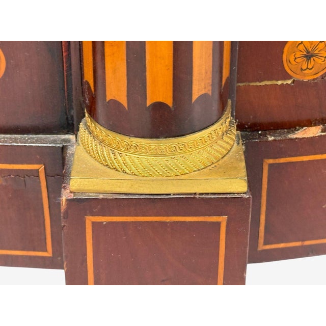 A Pair of Italian Neoclassical, Marquetry, Satinwood, Demilune Chests, Italy, 19th C. For Sale - Image 9 of 18