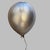 Contemporary Silver Ceramic Balloon Wall Sculpture -Medium Size For Sale - Image 3 of 10