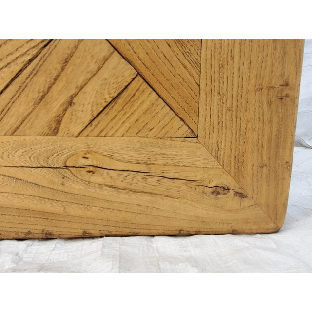 Vintage Modern Industrial Steel Frame & Wood Large Coffee Table by Van Thiel & Co. For Sale - Image 9 of 13