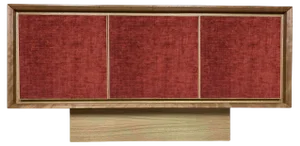 Red Velvet Sideboard by Mascia Meccani for Meccani Design, 2023