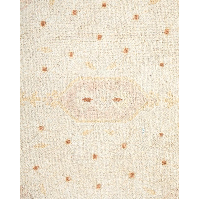 Contemporary Eclectic Collection Hand-Knotted Area Rug - Ivory 6' 1" x 12' 5" For Sale - Image 3 of 9