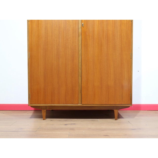 Mid Century Modern Vintage Teak Butilux Armoire Wardrobe For Sale In Greensboro - Image 6 of 13