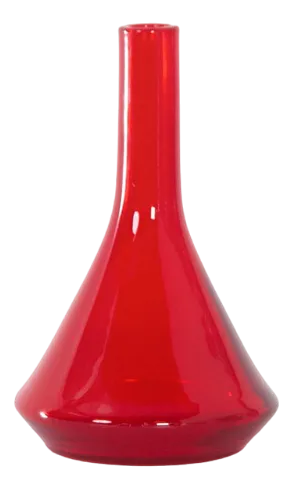 Medium Red Vase Industrial Series by A.D. Copier for Leerdam Glass Factory, 1960s