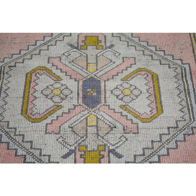 1950s Vintage Turkish Anatolian Hand Knotted Wool Rug, 3'3''x6' For Sale - Image 5 of 5