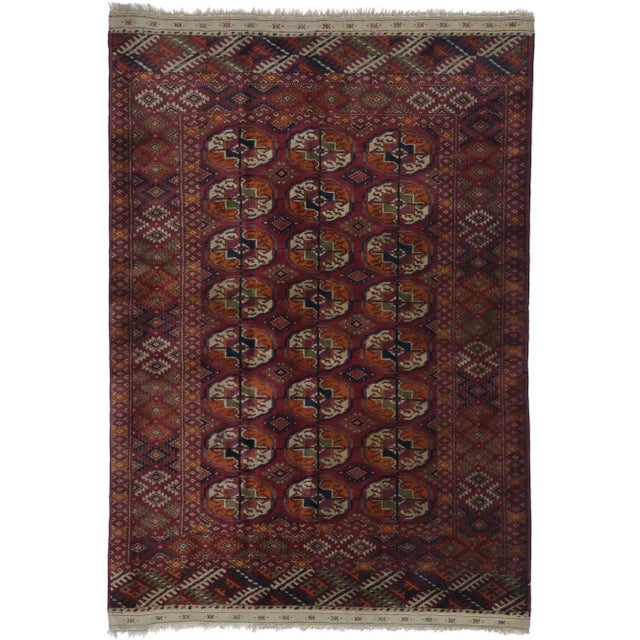 Antique Persian Baluchi Bokhara Rug - 03'06 X 05'00 For Sale - Image 9 of 9