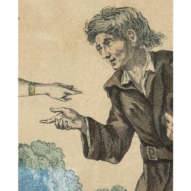 French Engraving Hand Colored Galerie Des Modes Costumes Francais, 1779 For Sale - Image 9 of 11