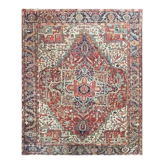 Early 20th Century Antique Persian Heriz, Carpet , C-1920's #17404 For Sale