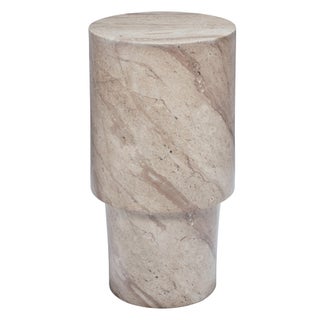 St. Germain Drink Table, Marbled Beige For Sale