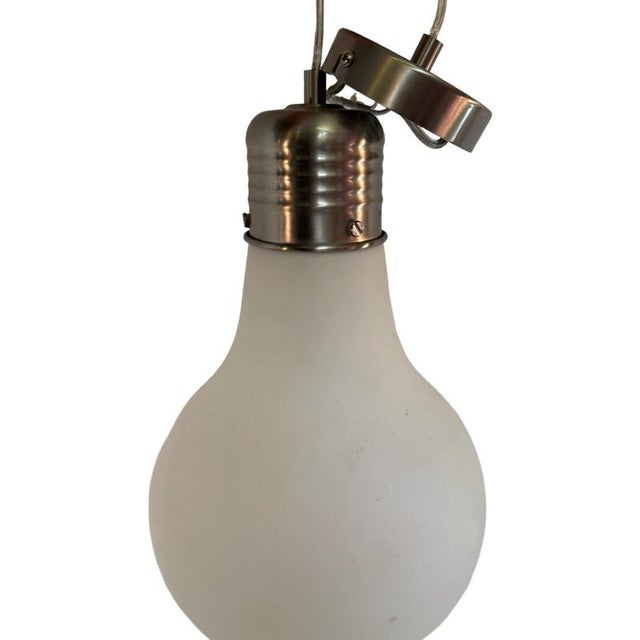 Frosted Glass Bulb Lamp For Sale - Image 5 of 8