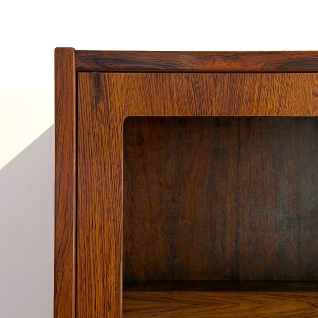 Mid-Century Modern Vintage Danish Rosewood Tall Cabinet For Sale - Image 3 of 7