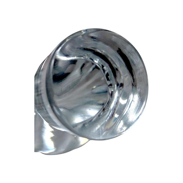 Transparent Late 20th Century Ralph Lauren Glen Plaid Crystal Decanter With Stopper Made in Poland For Sale - Image 8 of 13