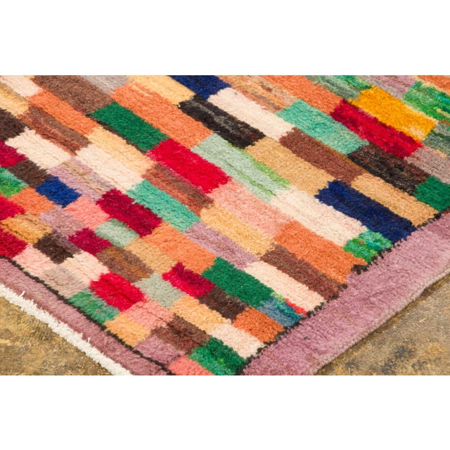 Vintage Turkish Pixelated Wool Runner by Rug & Kilim, Turkey, 1950–1959 For Sale In New York - Image 6 of 9