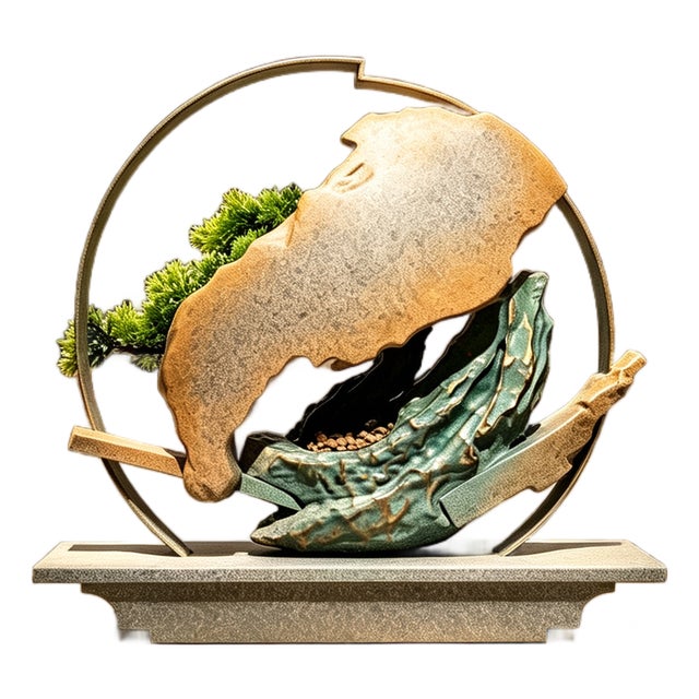 Landscapes, Bonsai, and Sculptural Ornaments，Half-Veiled – Neo-Chuanpai Bonsai Series For Sale
