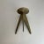 Brutalist German Sculptural Tripod Candleholder in Brass, 1970s For Sale - Image 15 of 16