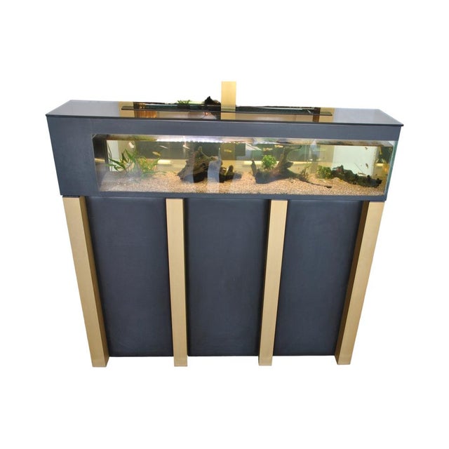Bar cabinet with Aquarium, Italy 70s. Excellent conditions of the article. It has light signs of wear due to small...