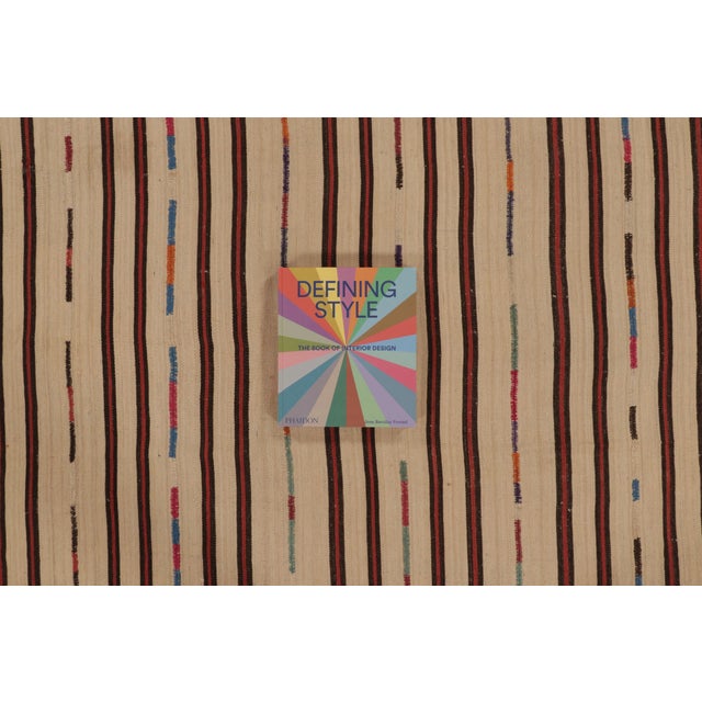 Rug & Kilim Vintage Persian Palas Bidjar Kilim With Polychromatic Stripes - Rug & Kilim For Sale - Image 4 of 9