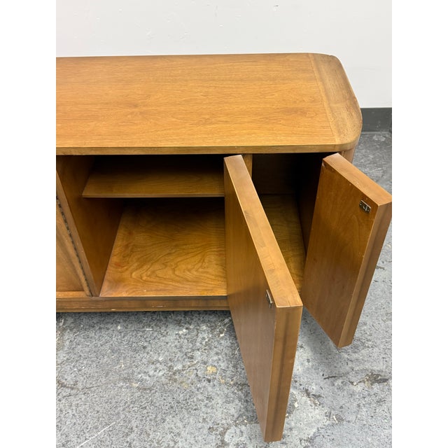 Brown American of Martinsville Mid Century Walnut Sideboard Buffet Credenza For Sale - Image 8 of 12