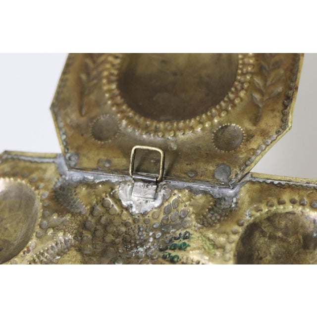 Large Swedish Brass Sconces, Set of 2 For Sale - Image 6 of 10