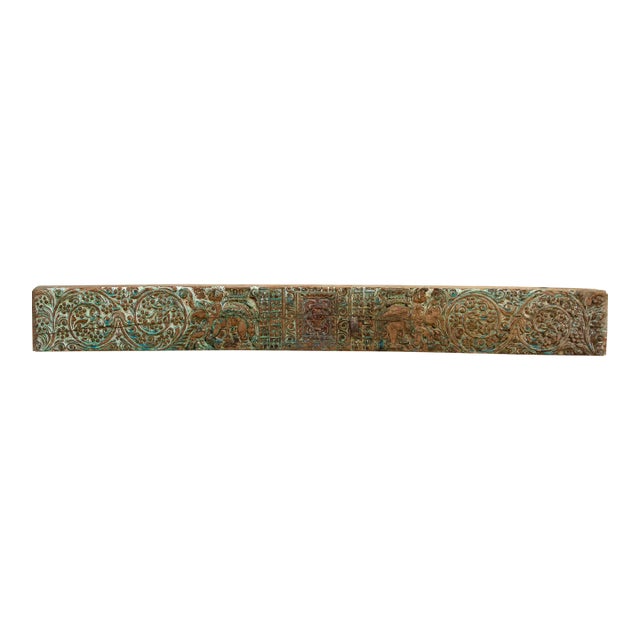 The Verdigris Lintel, Antique Architectural Lintel For Sale