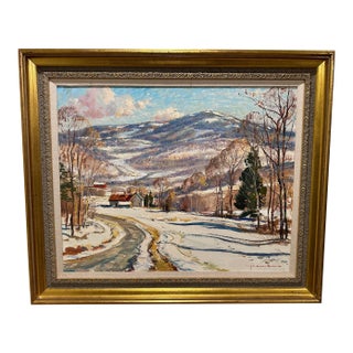 Winter Landscape by Wayne Morrell For Sale