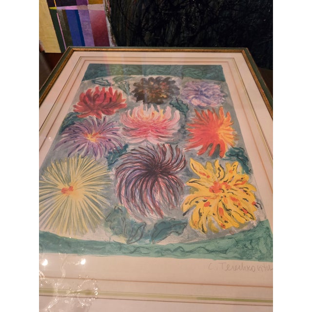 Printmaking Materials Mid Century Modern Color Lithograph Limited Numbered For Sale - Image 7 of 8