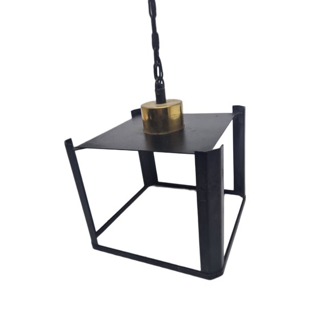 Postmodern Communist Pendant Lamp, Poland, 1970s For Sale - Image 4 of 10