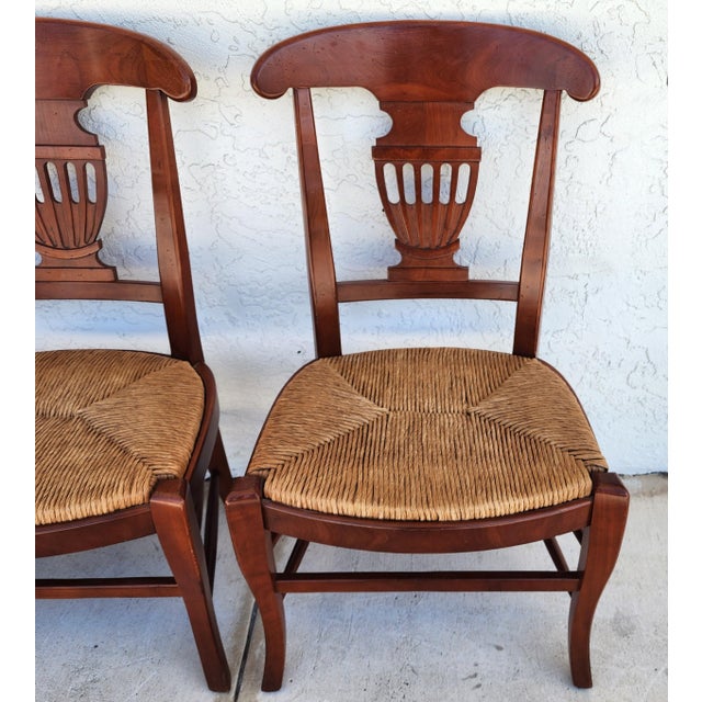 French Country Dining Chairs by Hickory Chair Co Set of 4 For Sale - Image 9 of 17