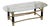 Italian Faux Tusk Glass Coffee Table, 1980s For Sale