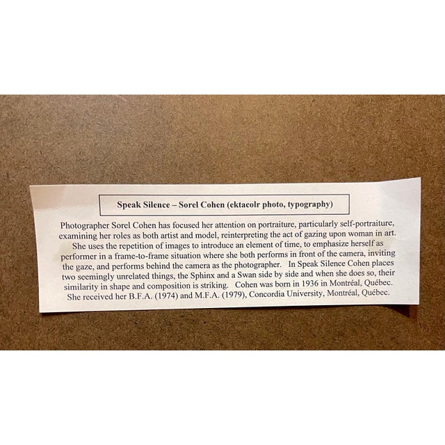 1970s Sorel Cohen, Large Scale Color Photograph Ektacolor C Print Art Photo Typography Sorel Cohen, 1978 For Sale - Image 5 of 14