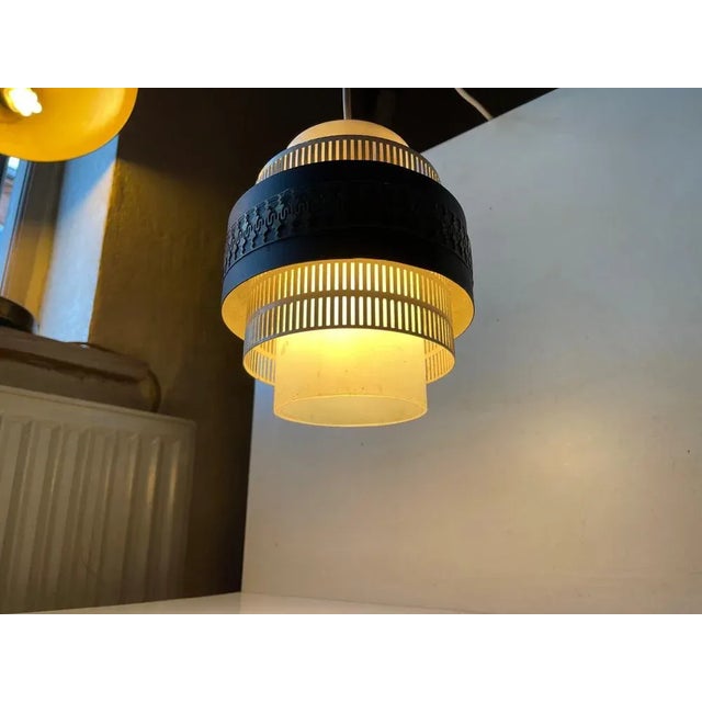 1950s Mid-Century Scandinavian Pendant Lamp by E. S. Horn, 1950s For Sale - Image 5 of 7