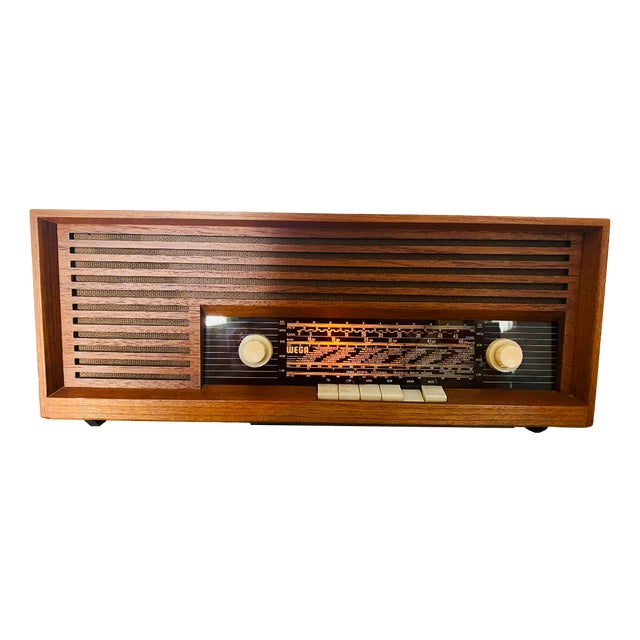 Teak Type 119 Tube Radio from Wega, 1960s For Sale