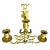 Brass Pair of 18th Century English Georgian Brass Candle Sconces For Sale - Image 8 of 10