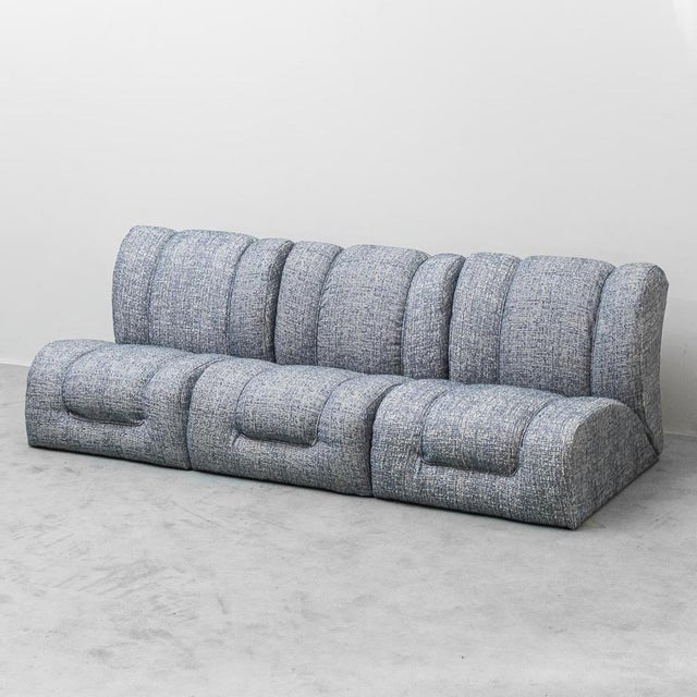 Vintage Three-Seater Modular Sofa, 1970s, Set of 3 For Sale - Image 10 of 10