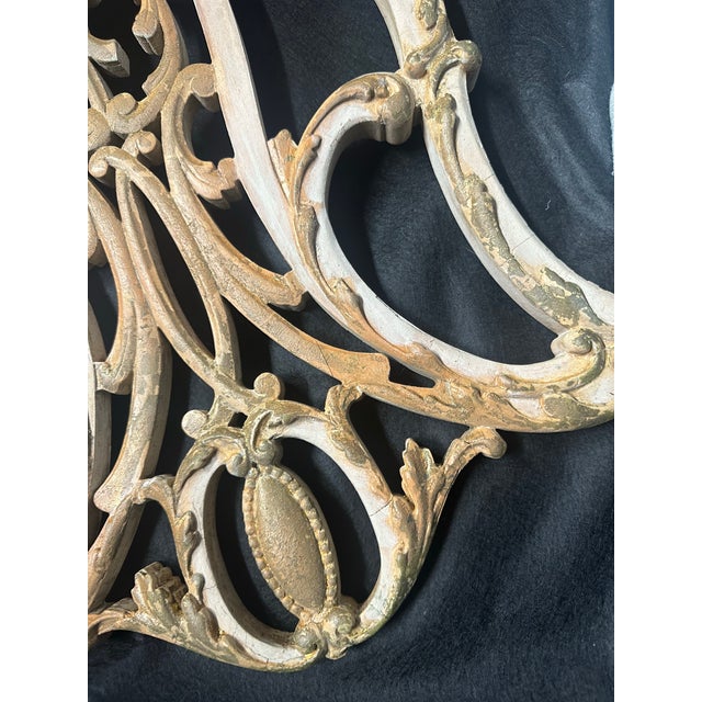 Late 19th Century Rococo Revival–Style Ivory and Gold Pierced-Back Side Chair For Sale - Image 9 of 11
