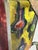 Metal Wrought Iron and Multicolored Glass Table Lamp in the style of Longobard, 1970 For Sale - Image 7 of 13