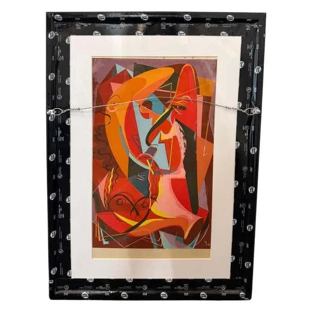 Abstract Reversible Cubist and Modernist Abstract by James Houston McConnell For Sale - Image 3 of 18