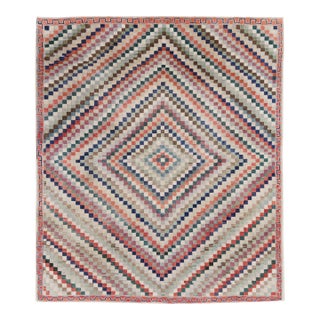 Galerie Shabab Collection Mid-20th Century Turkish Anatolian Art Deco Carpet For Sale