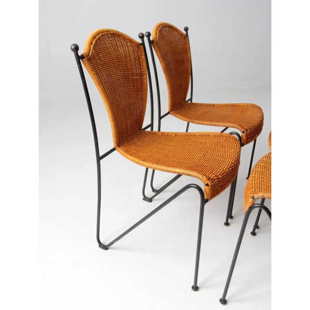 Set of 4 Frederic Weinberg Style Side Chairs Ca 1960 For Sale - Image 11 of 12